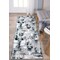 World Rug Gallery Contemporary Abstract Distressed Runner Rug 2' x 7' Blue 915BLUE2X7 - alternate 2